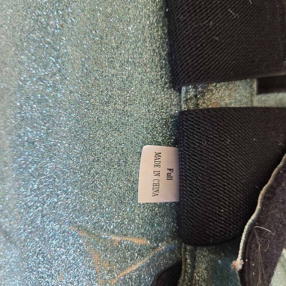 Equestroom Brushing Boots - Blue Glitter! - Picture 9 of 9
